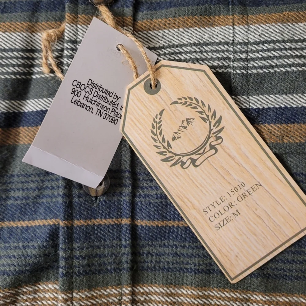 NWT Victory Outfitters Button Front Hooded Jacket sz M